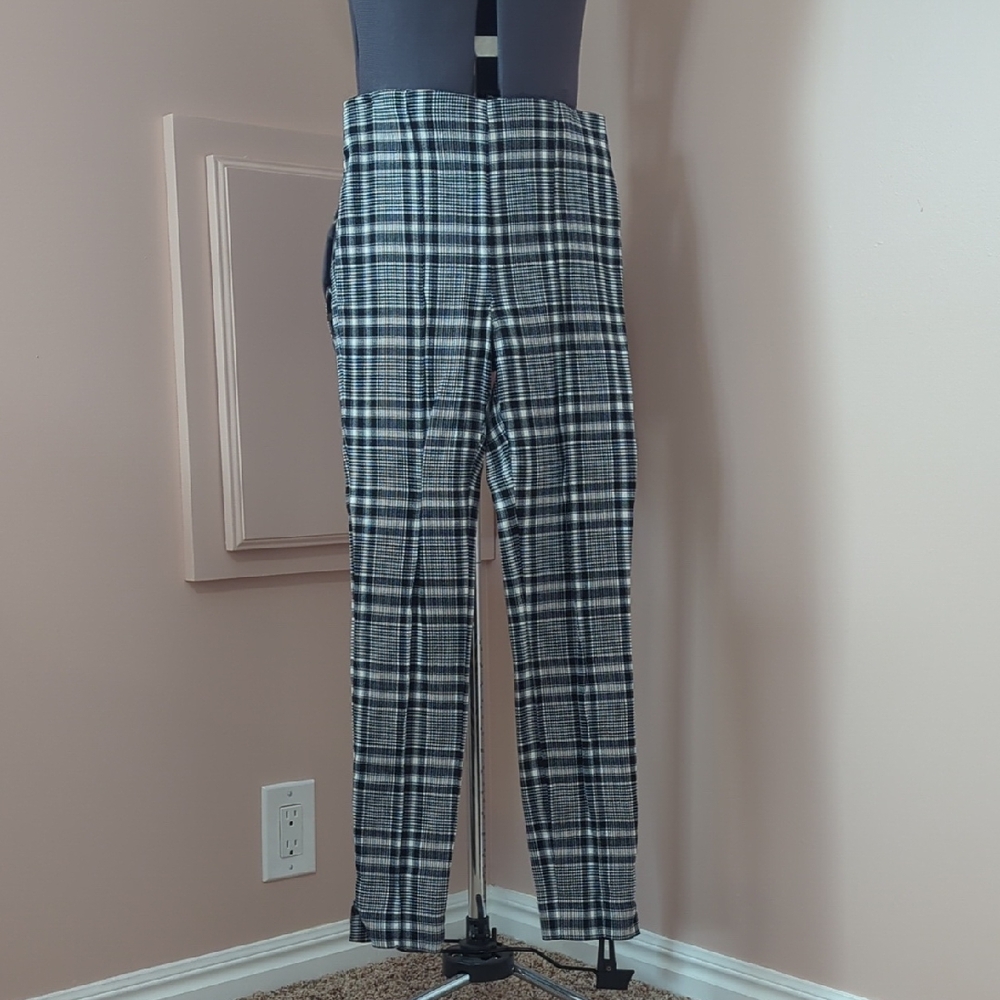 Black and White Plaid Pants